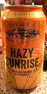 Tomoka Hazy Sunrise Wheat Ale