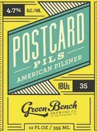 Green Bench PostCard Pils